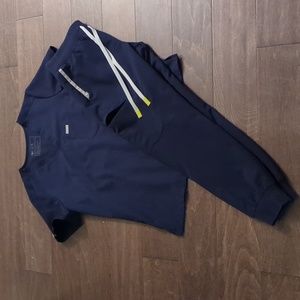 Figs Navy Size Small Petite Jogger Set